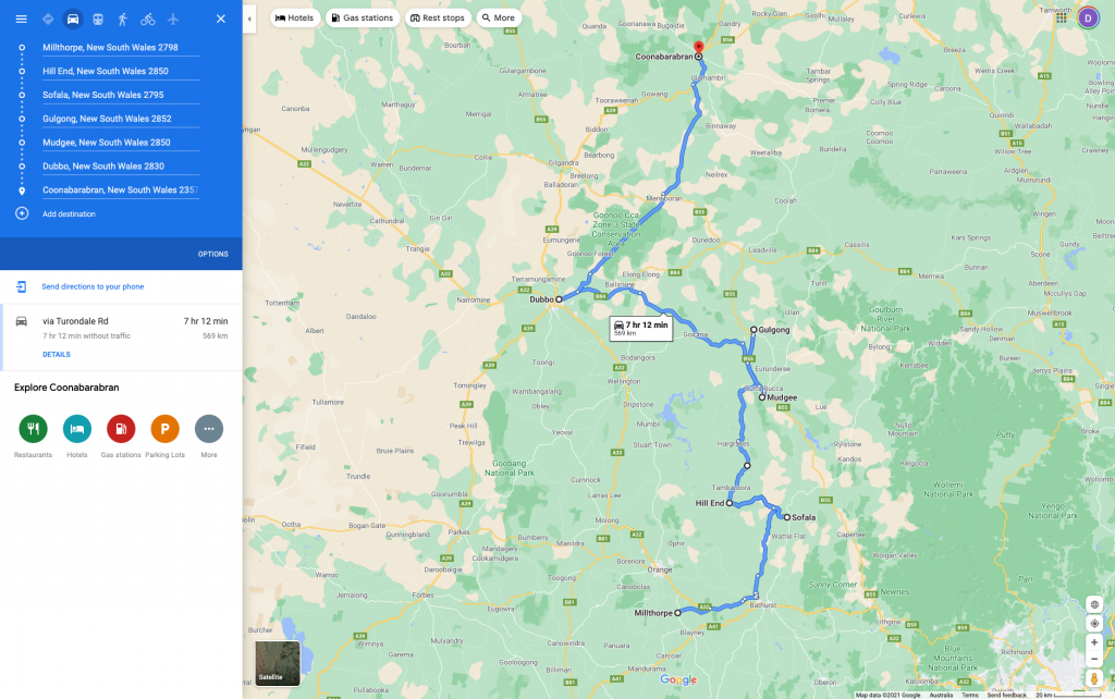 FireShot Capture 097 – Millthorpe NSW to Coonabarabran NSW – Google Maps – www.google.com